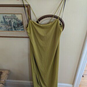 NWT H&M Green Bodycon Lowback Dress